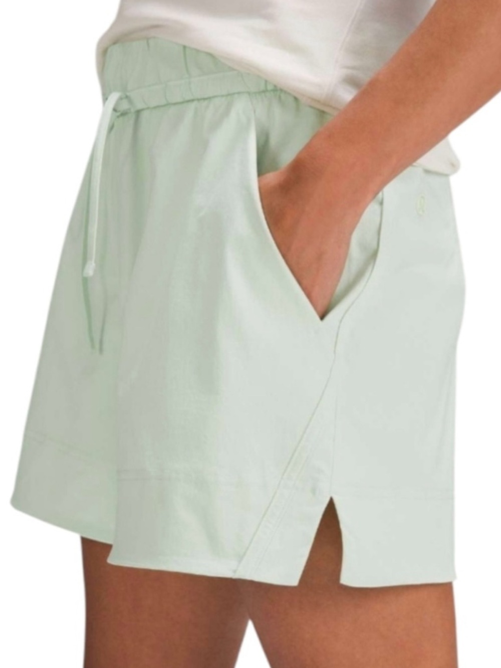 Lululemon Cinchable Waist High Rise Woven Short 3.5" - Kohlrabi Green